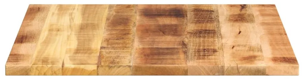 Tampo de mesa quadrado 80x80x3,8 cm mangueira áspera maciça