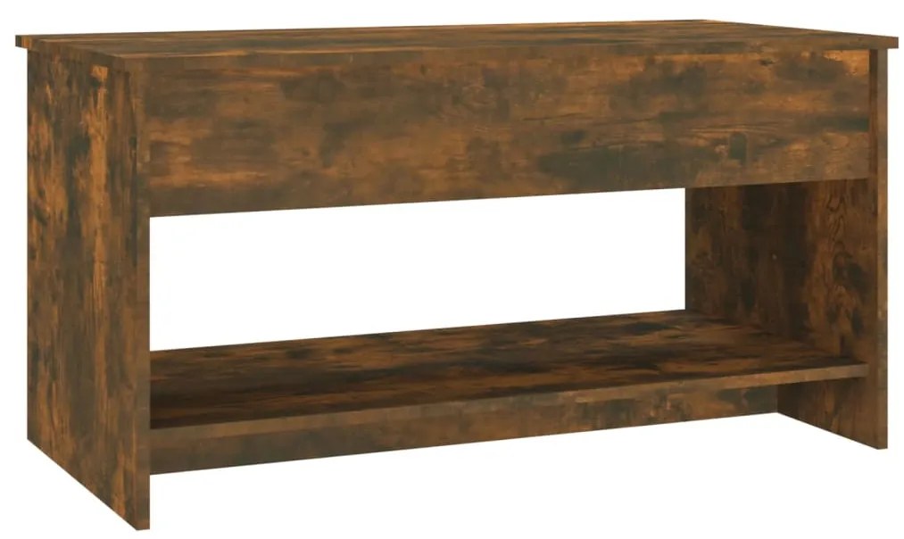 Mesa de centro 102x50x52,5cm madeira processada carvalho fumado