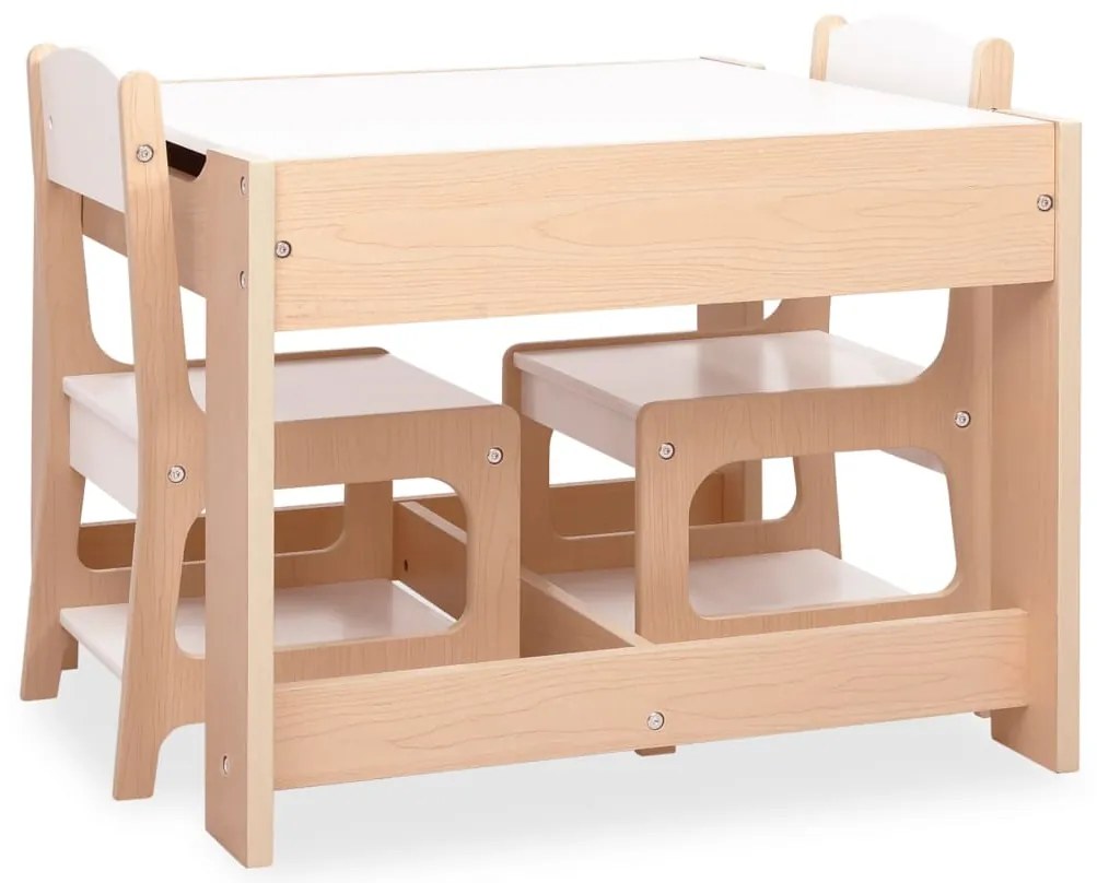Mesa de criança com duas cadeiras MDF