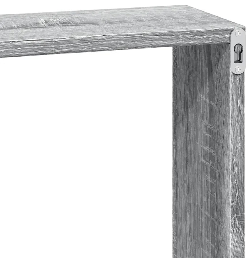 Armário de parede 60x16x30 cm deriv. madeira cinzento sonoma