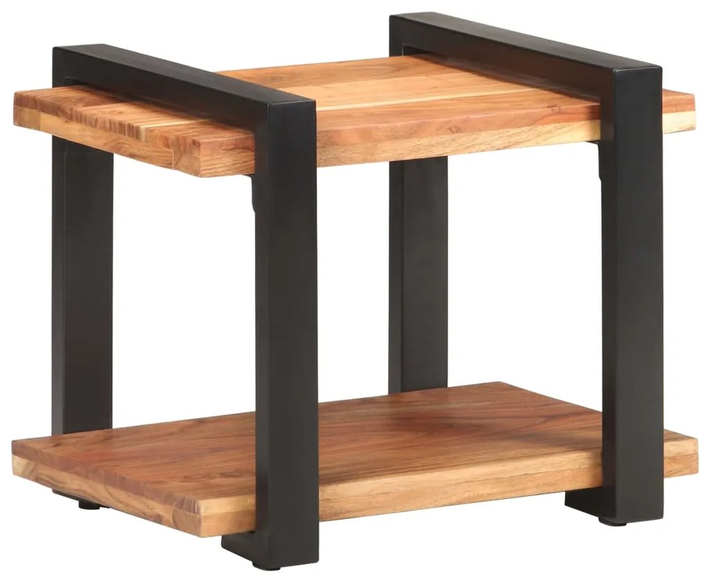 Mesa de cabeceira 50x40x40 cm madeira de acácia maciça