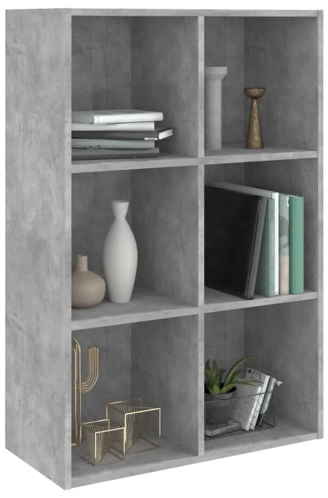 Estante/aparador 66x30x98 cm contraplacado cinzento cimento