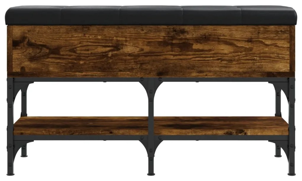 Banco sapateira 82x32x45 cm derivados madeira carvalho fumado