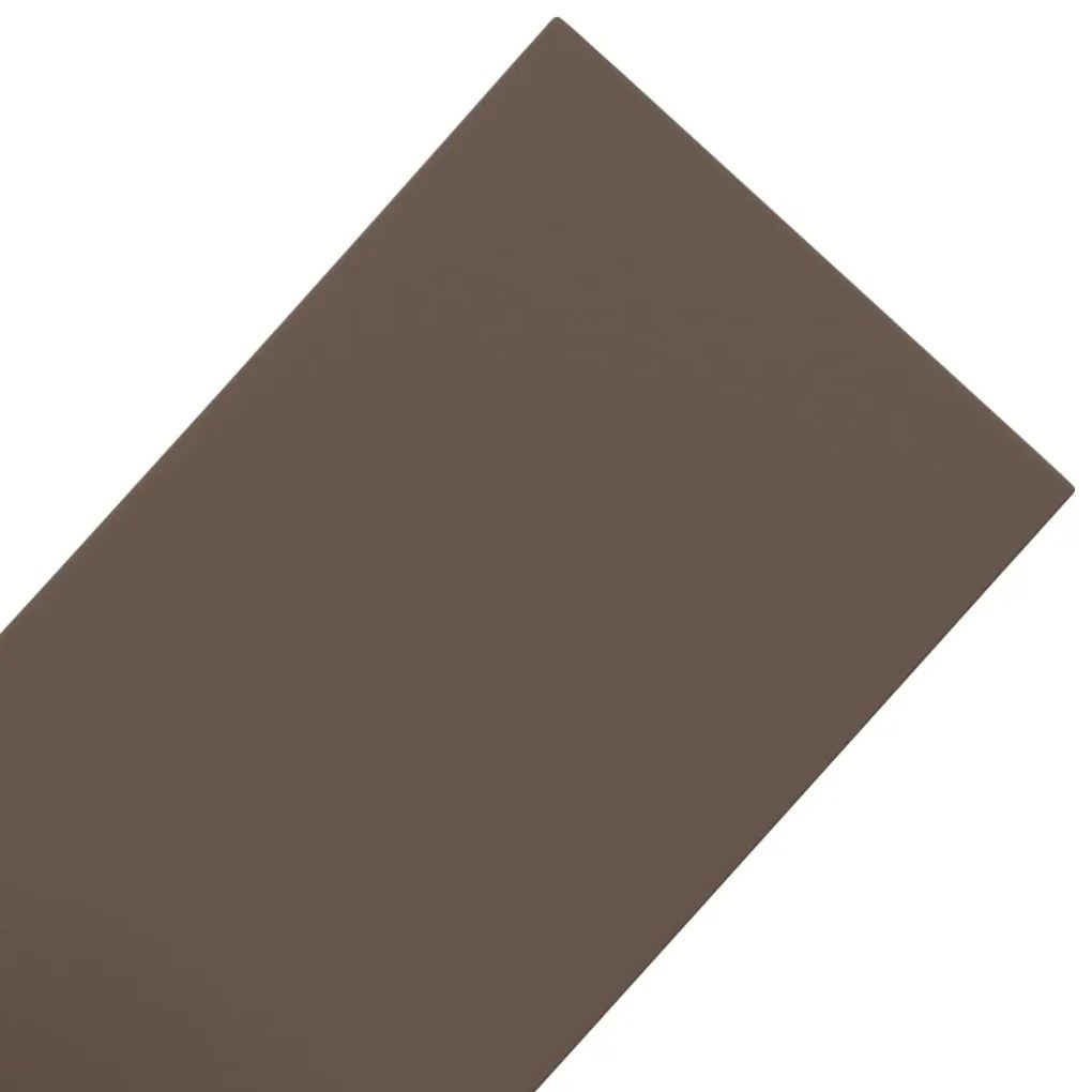 Bordas de jardim 5 pcs 10 m 20 cm polietileno castanho