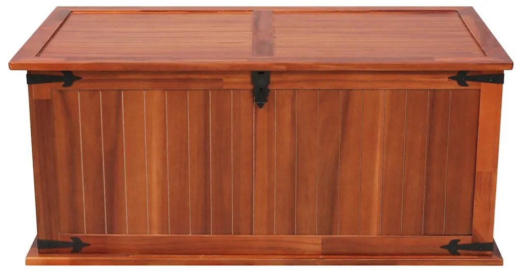 Arca de arrumação 79x34x32 cm madeira de acácia maciça