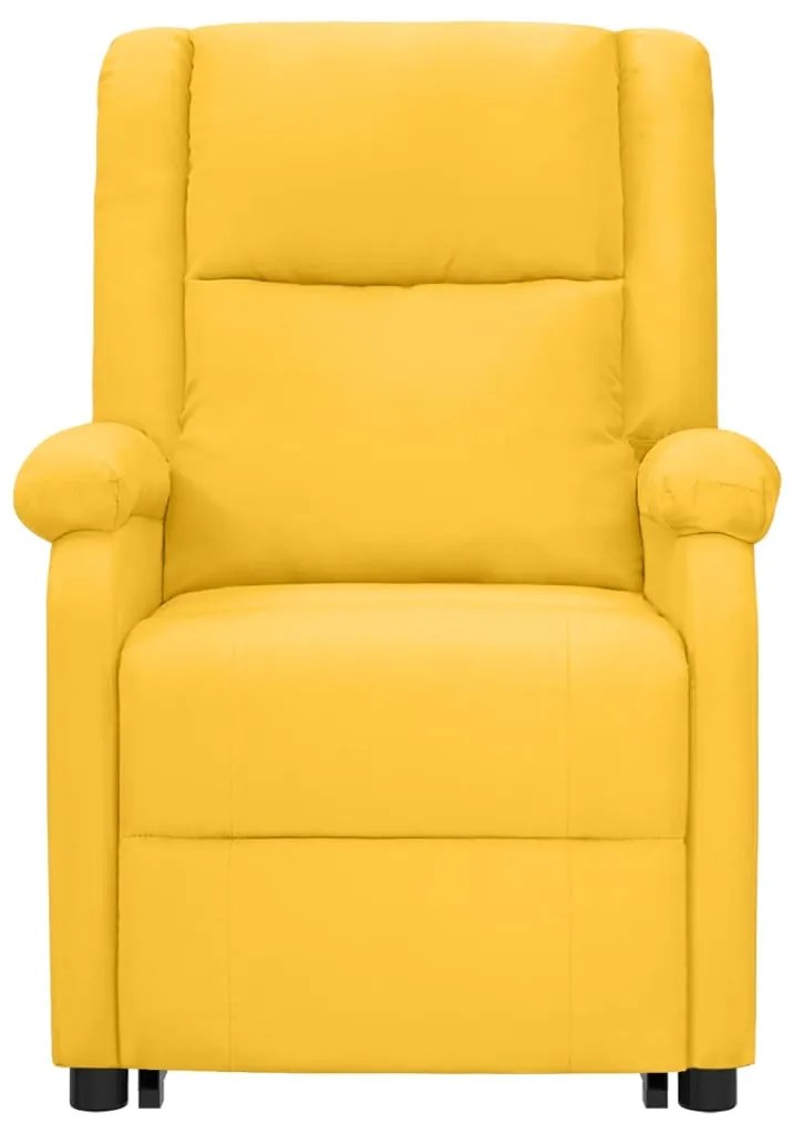 Poltrona elevatória tecido amarelo