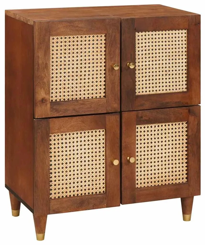 vidaXL Buffet Castanho 60 x 33,5 x 75 cm Madeira de manga maciça