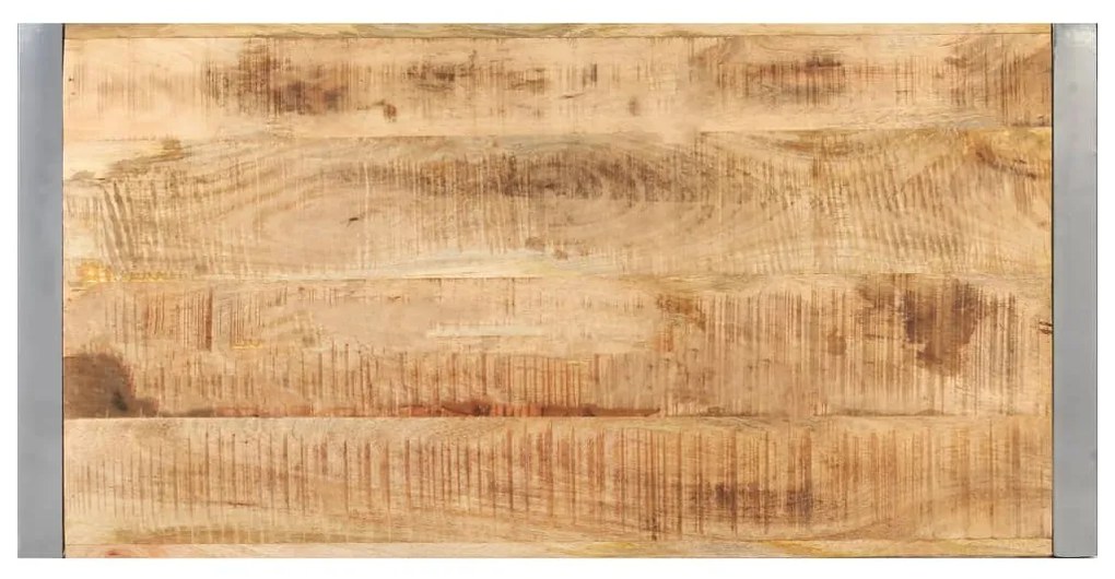 Mesa de centro 120x60x40 cm madeira de mangueira áspera