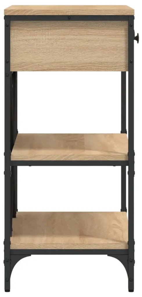 Mesa consola 75x34,5x75 cm derivados de madeira carvalho sonoma