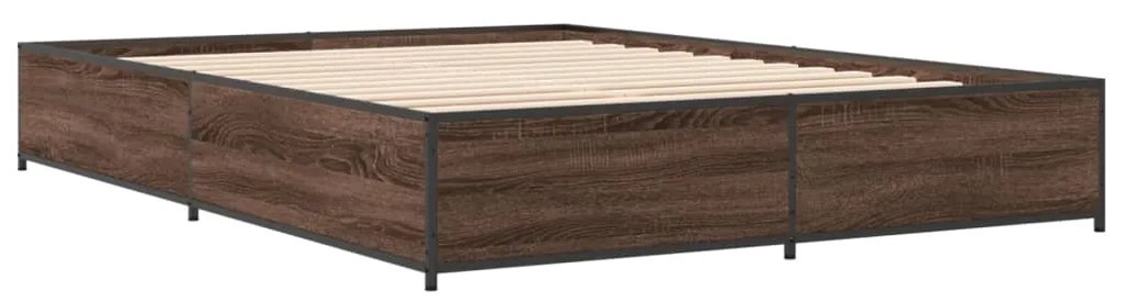 Estrutura de cama 120x190cm derivados madeira/metal