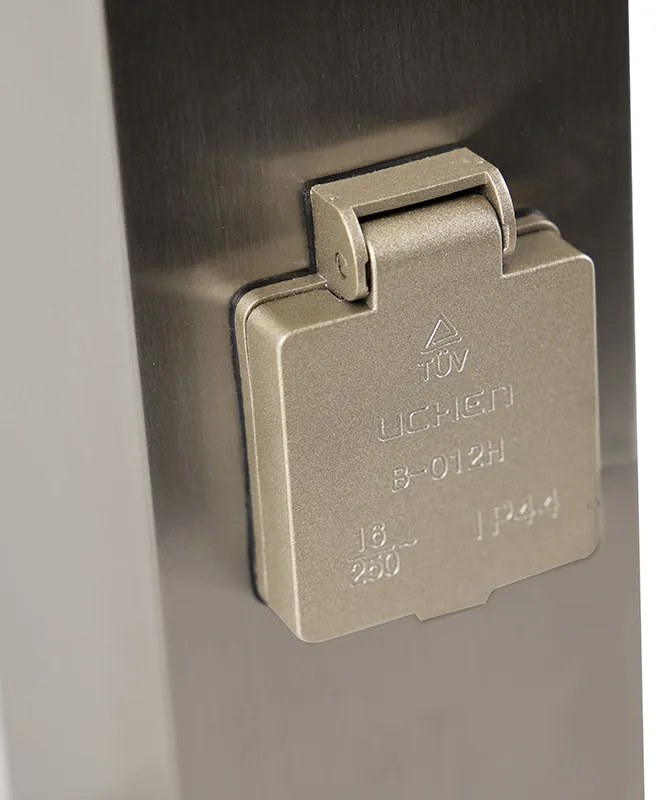 Candeeiro de exterior moderno em aço de 45 cm com soquete IP44 - Malios Design,Moderno
