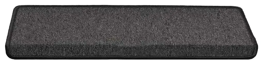 Tapetes de escada 30 pcs 65x21x4 cm antracite