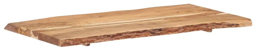 Tampo de mesa 118x(50-60)x3,8 cm madeira de acácia maciça