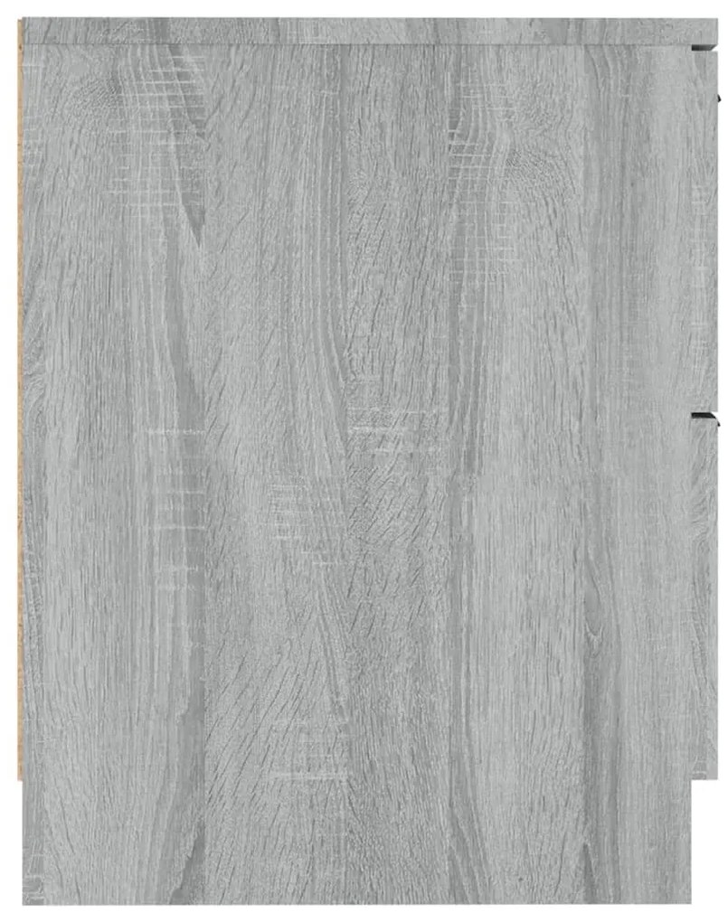 Mesa de cabeceira 2 pcs derivados de madeira cinzento sonoma