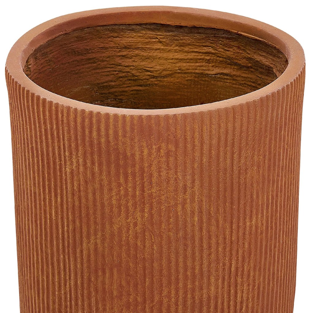 Vaso para plantas castanho dourado ⌀ 37 cm EANTIO Beliani