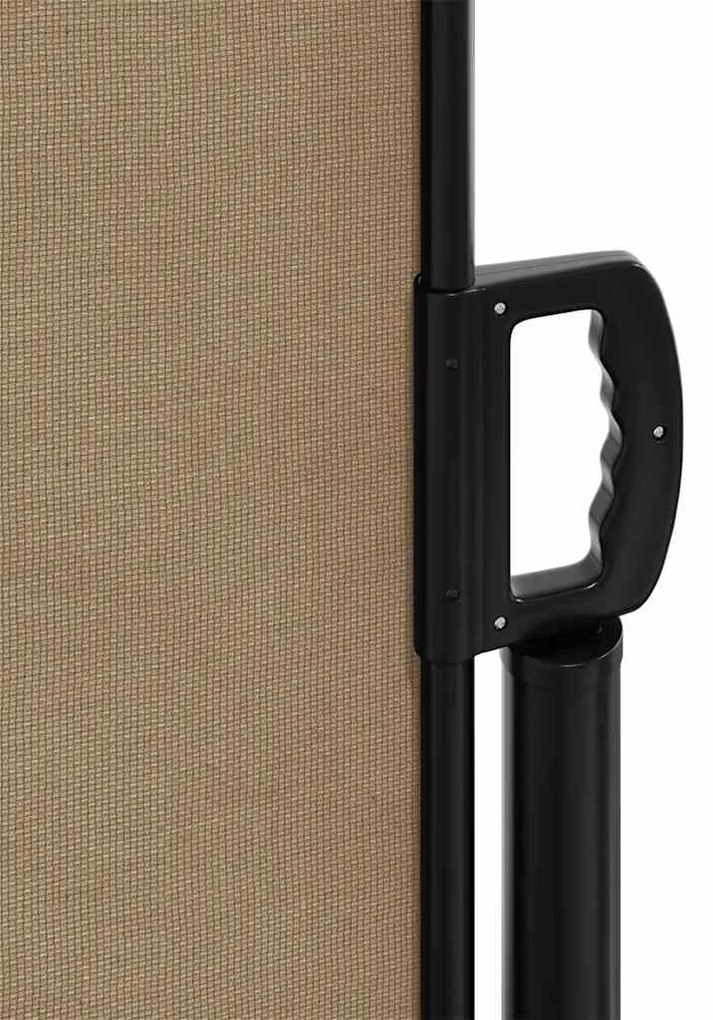 Toldo lateral retrátil 160x300 cm cinzento-acastanhado