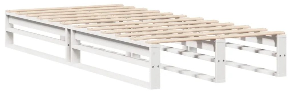 Cama sem colchão 90x190 cm madeira de pinho maciça branco