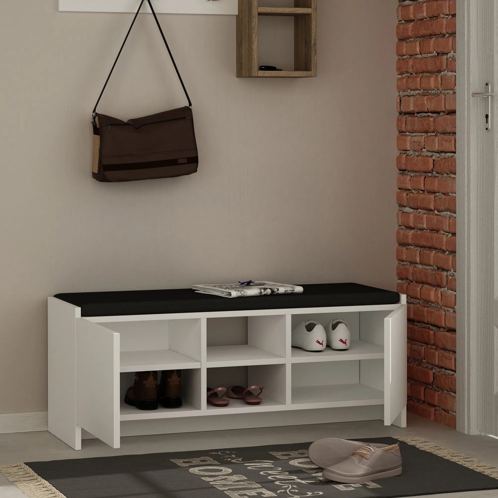 Sapateira Zulla – Branco – 110x43x37 cm