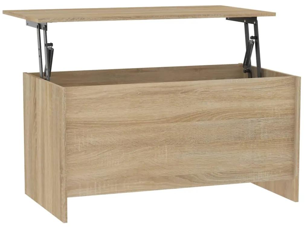 Mesa de centro102x55,5x52,5cm madeira processada carvalho sonoma