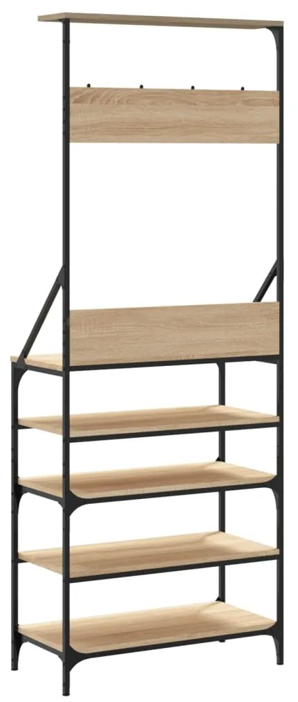 Conjunto de Entrada - Bengaleiro c/ arrumação calçado 70x34x184 cm car