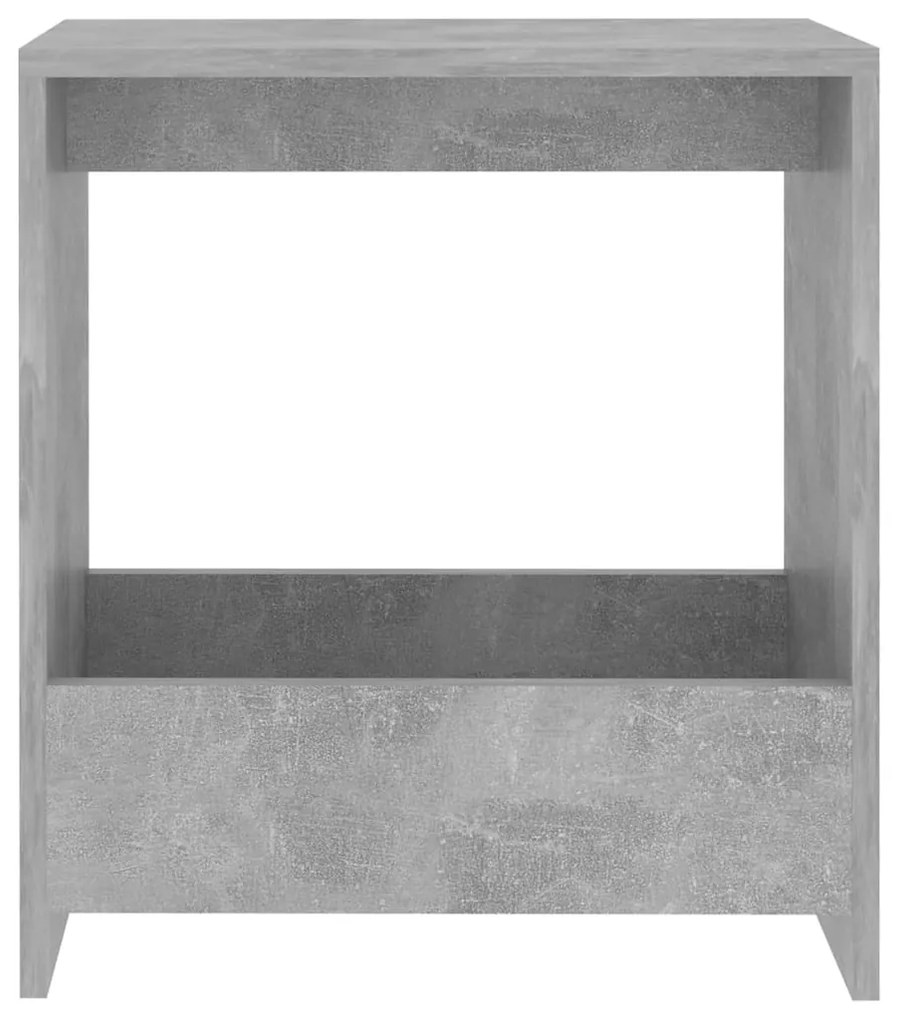 Mesa de apoio 50x26x50 cm derivados de madeira cinzento cimento