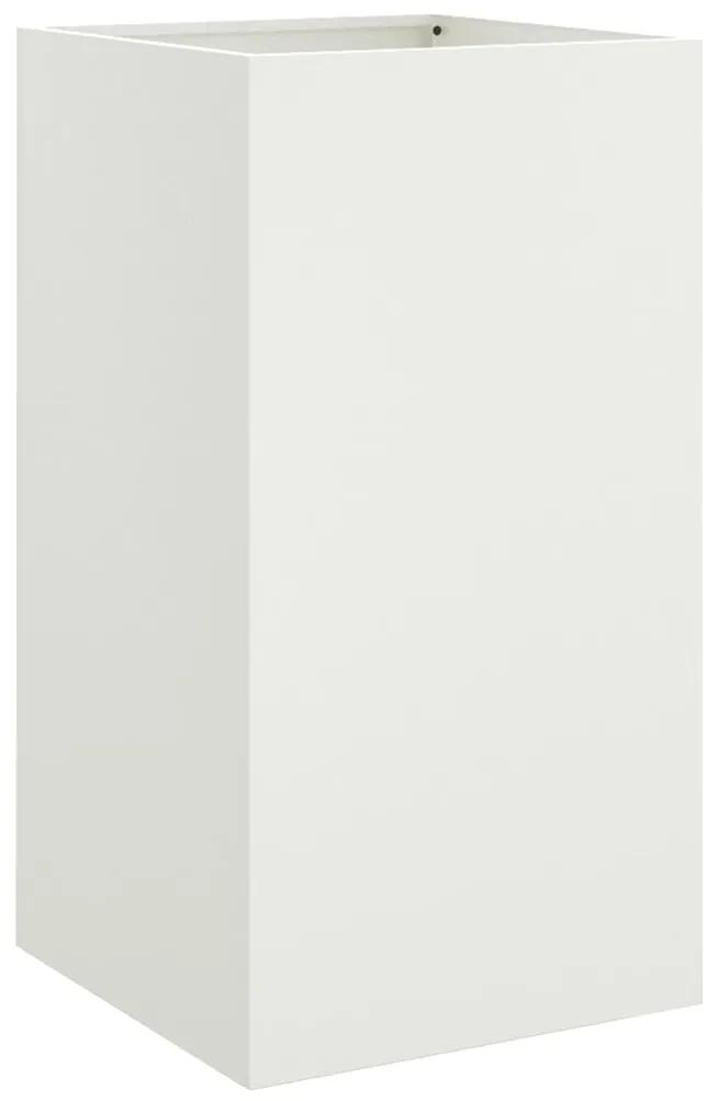Vaso/floreira 42x38x75 cm aço laminado a frio branco