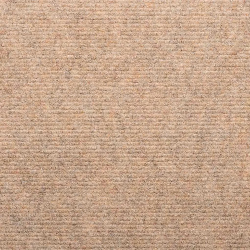 Tapetes de escada adesivos 20 pcs 56x17x3 cm bege