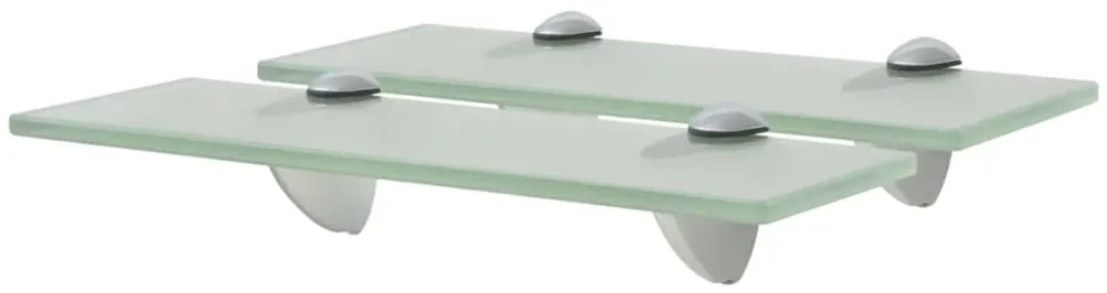 Prateleiras flutuantes 2 pcs vidro 30x20 cm 8 mm