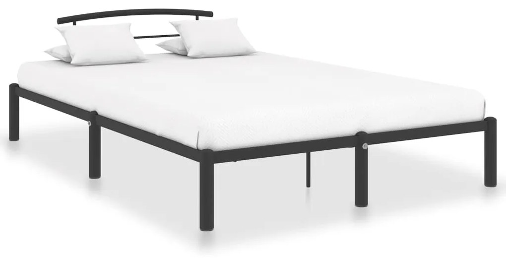 Estrutura de cama 160x200 cm metal preto