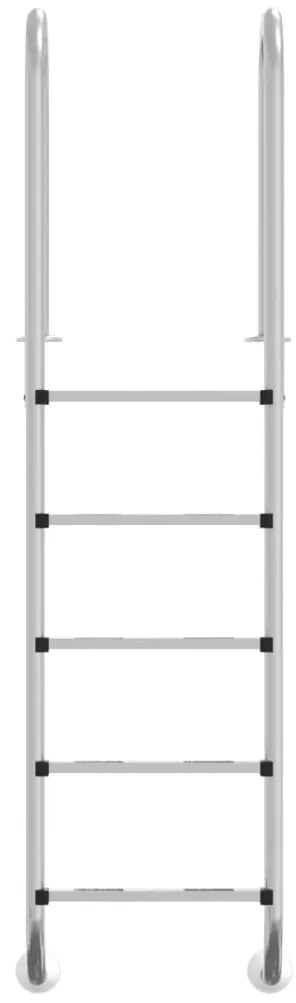 Escada de piscina 54x38x211 cm aço inoxidável 304