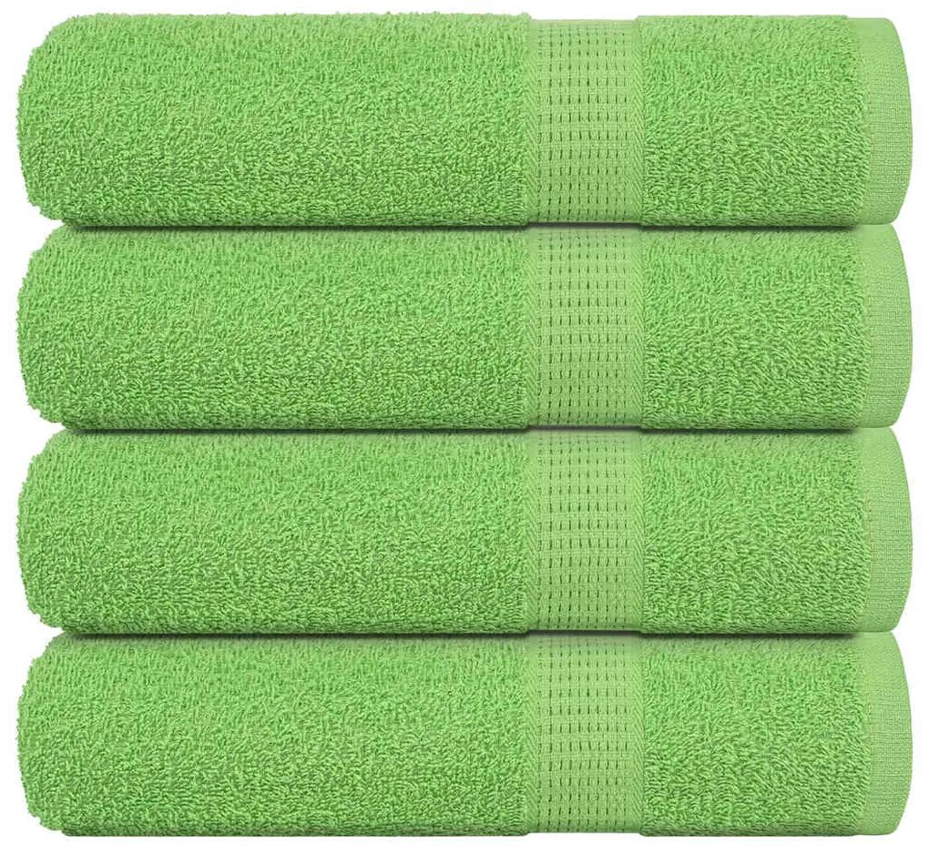 vidaXL Toalhas banho FROGN 4pcs 70x140cm 360 g/m² verde maça