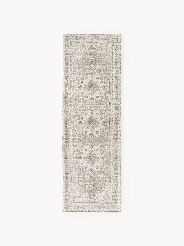 Passadeira em chenille tecida à mão Mahdi