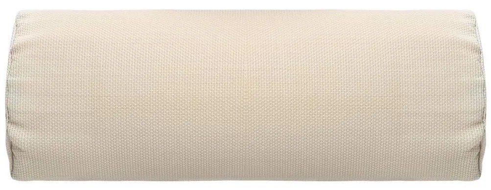 Encosto cabeça cadeira de pátio 40x7,5x15 cm textilene creme
