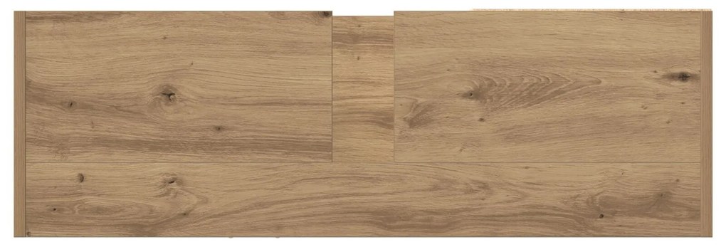 Armário de Pia Carvalho Artesanal 90x29x55 cm Madeira Derivada