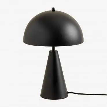 Candeeiro De Mesa Em Ferro Jaliya Preto - Sklum
