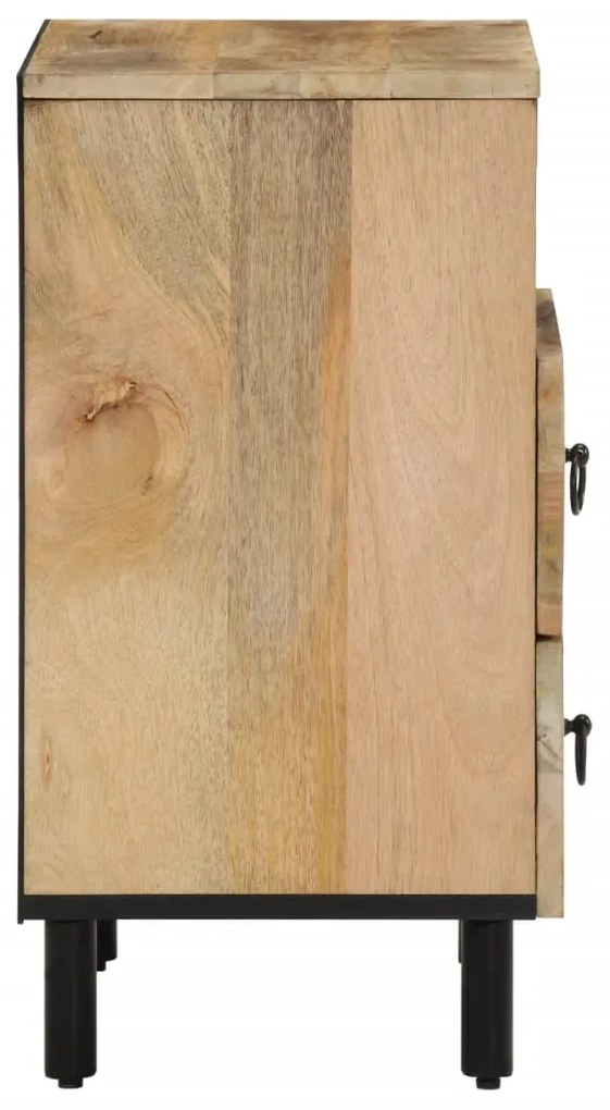 Mesa de cabeceira 50x33x60 cm madeira de mangueira maciça
