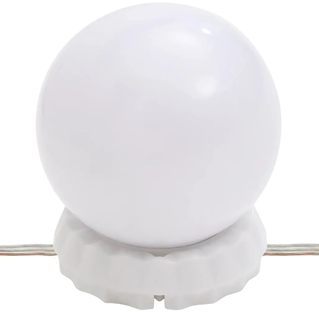 Toucador com LEDs 95x50x133,5 cm pinho maciço cinza