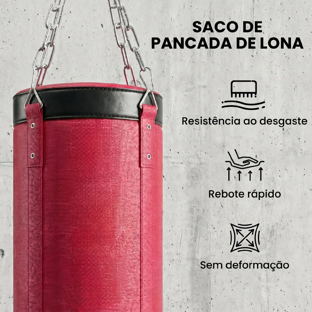 Suporte para Saco de Boxe de Pé em Aço, Altura Ajustável 175–220 cm e 185–231 cm, Base Pesada e Saco de Lona