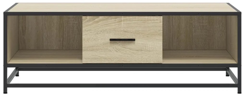 Mesa de centro 100x57x35cm deriv. madeira/metal carvalho sonoma