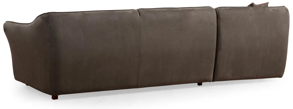 Sofá de Canto Mentis – Castanho – 288x108x79 cm