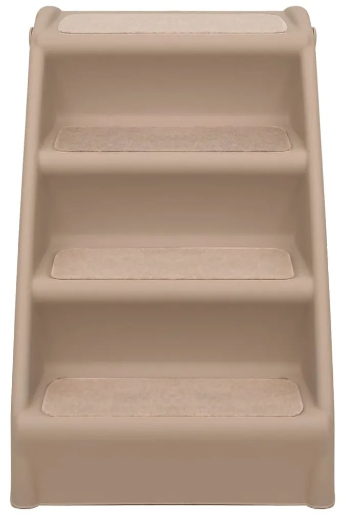 Escadas para cães dobráveis 62x40x49,5 cm castanho