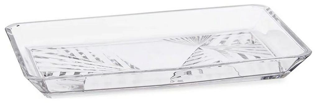 Tabuleiro Madlen Cristal Transparente (16,5 x 2,6 x 27,5 cm)