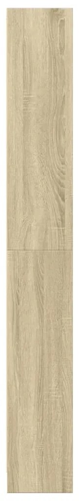Estante 80x24x176 cm derivados de madeira carvalho sonoma