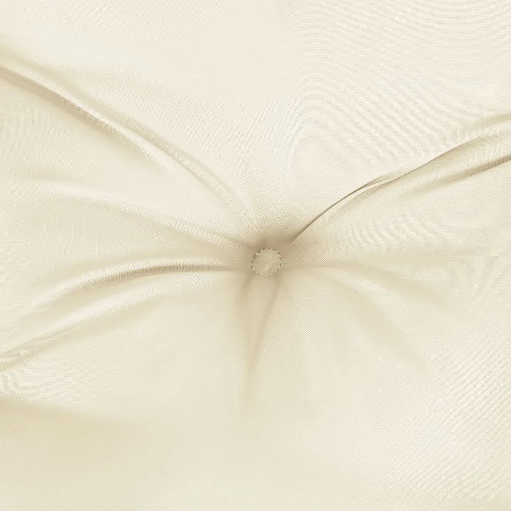 Almofadão para sofá de paletes 80x80x12 cm tecido creme