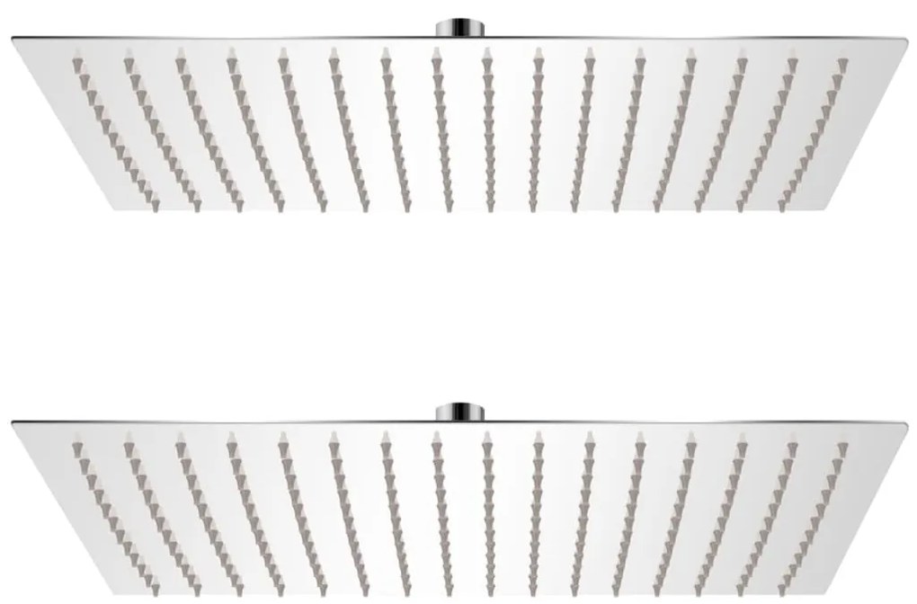 Cabeça de chuveiro 2 pcs aço inoxidável 30x40 cm