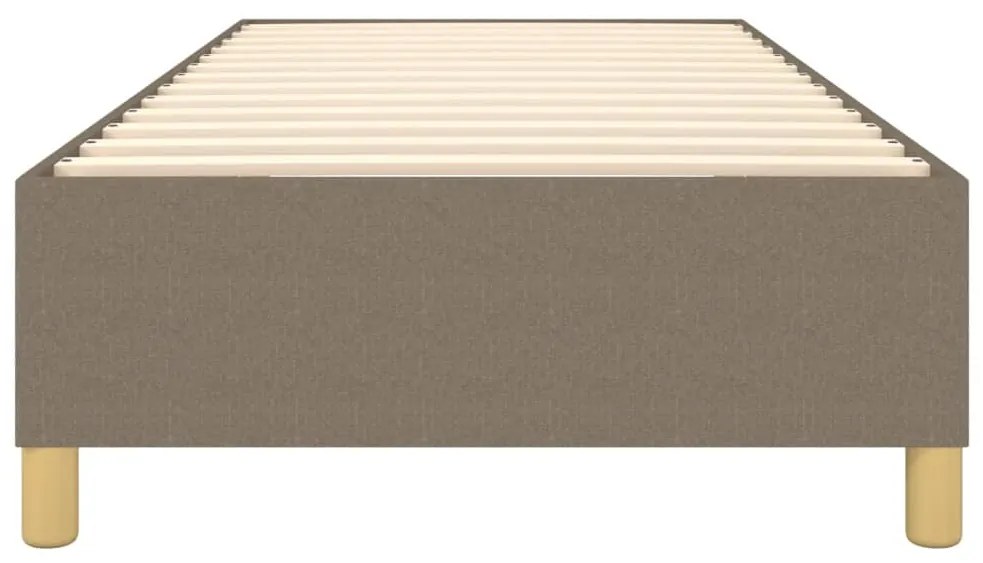 Estrutura cama sem colchão 100x200 cm tecido cinza-acastanhado