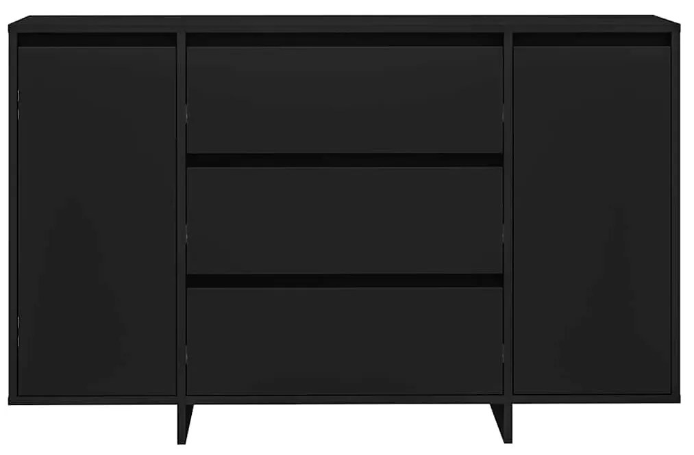 Sideboard Preto 120x41x75 cm Madeira de engenharia