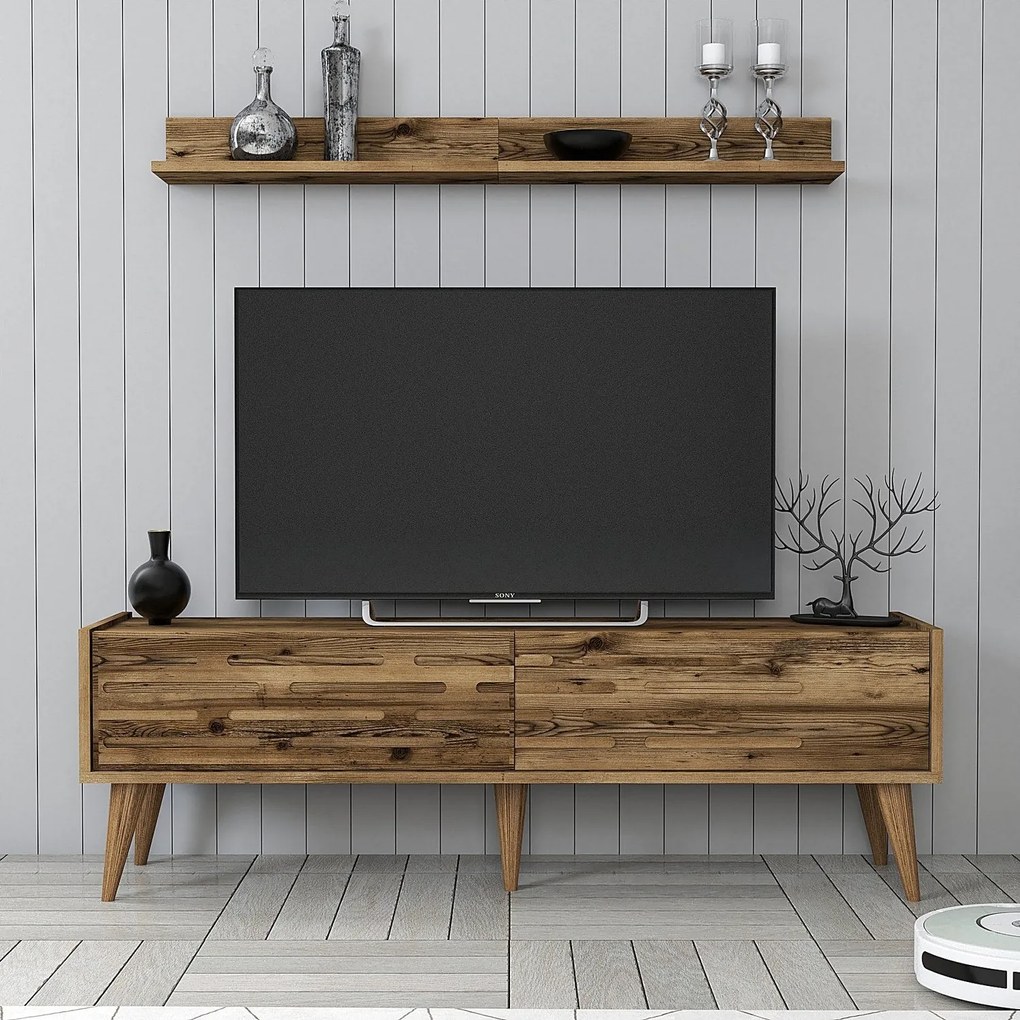 Unidade de TV Valensiya – Nogueira – 140x35x45 cm