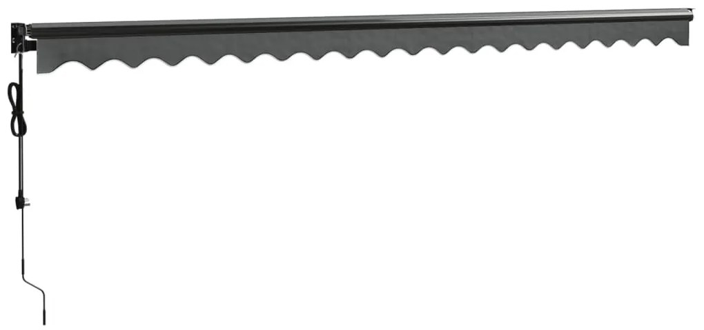 Toldo retrátil automático 5x3 m antracite