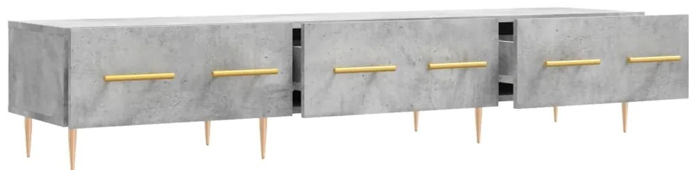 Móvel de TV 150x36x30 cm derivados de madeira cinzento cimento